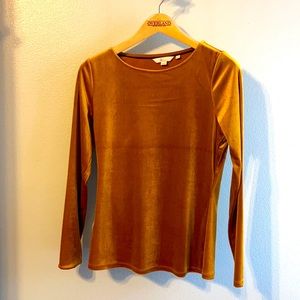 Boden Suki velvet jersey top